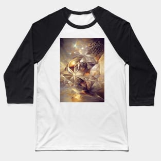 Golden abstract geometry Baseball T-Shirt